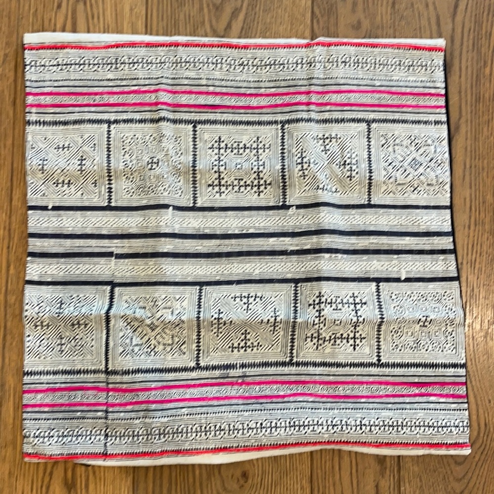 Vintage batik pillow case